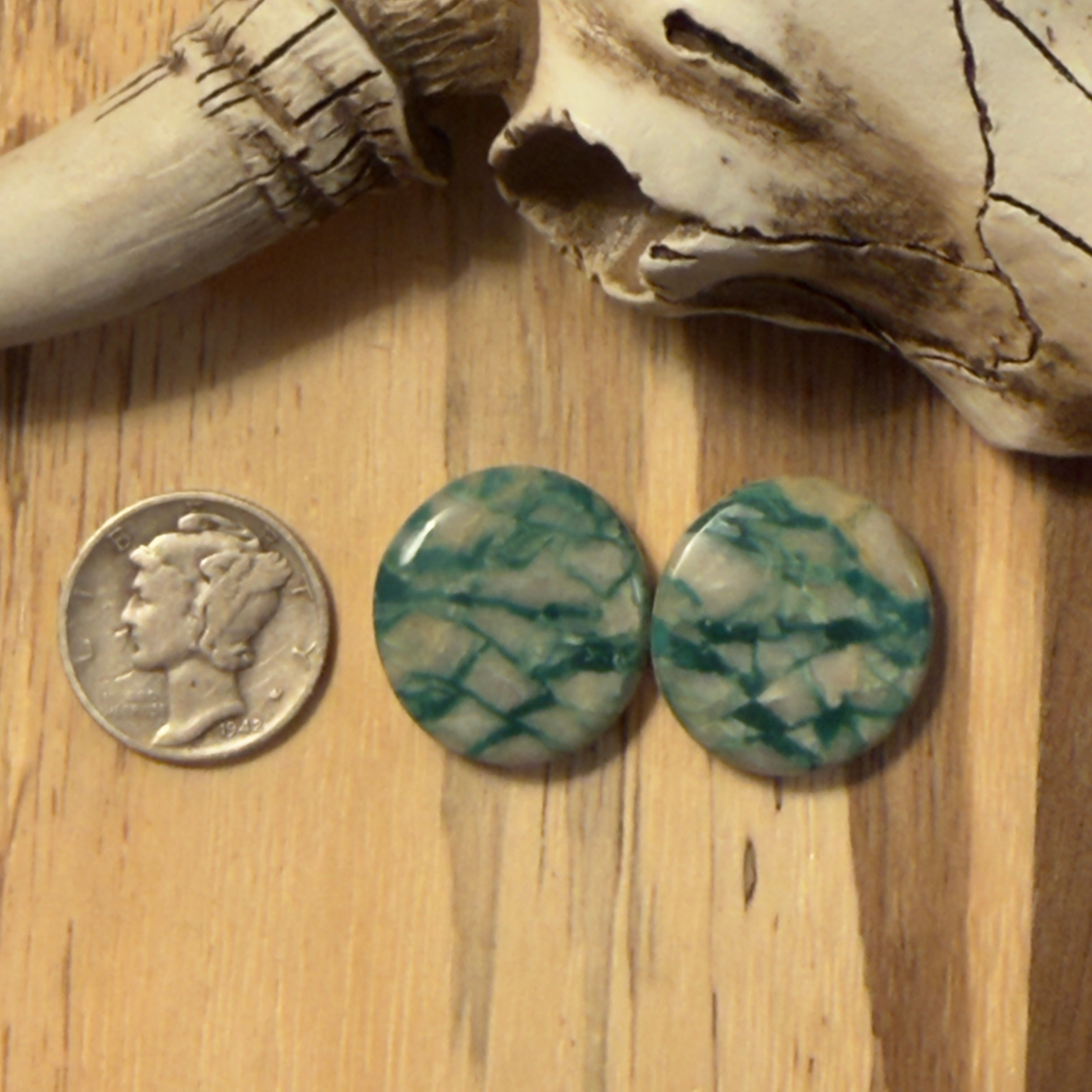 Royston Ribbon Turquoise Matching Pair