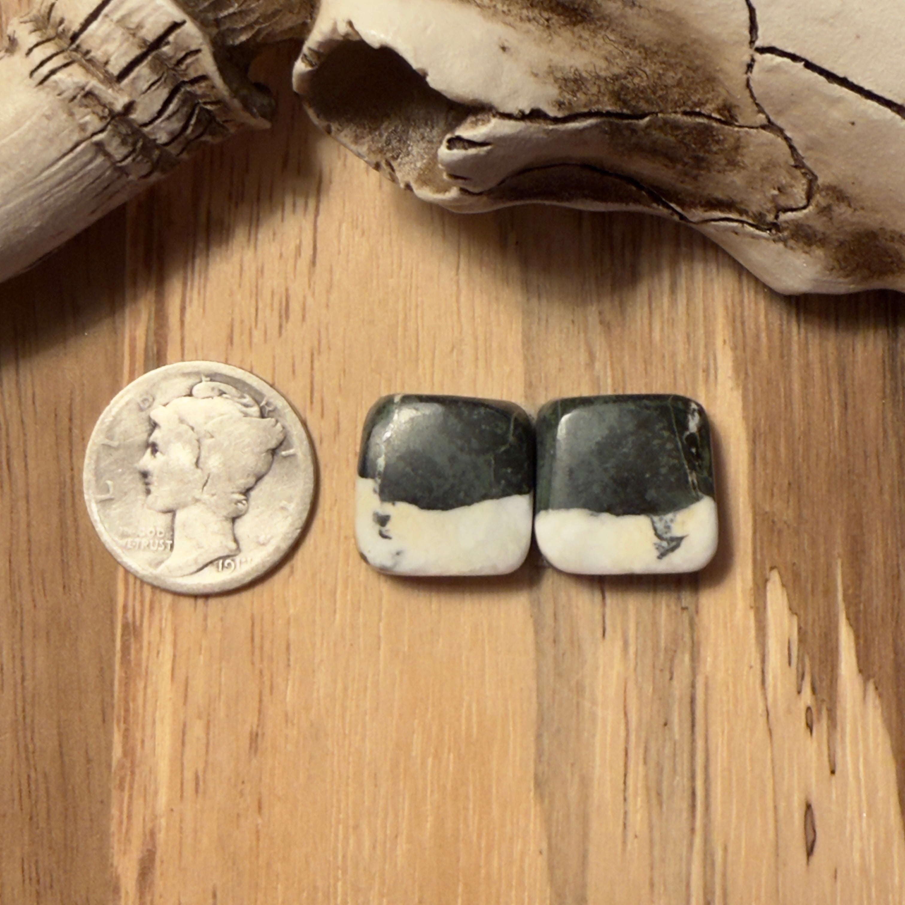 White Buffalo Matching Pair