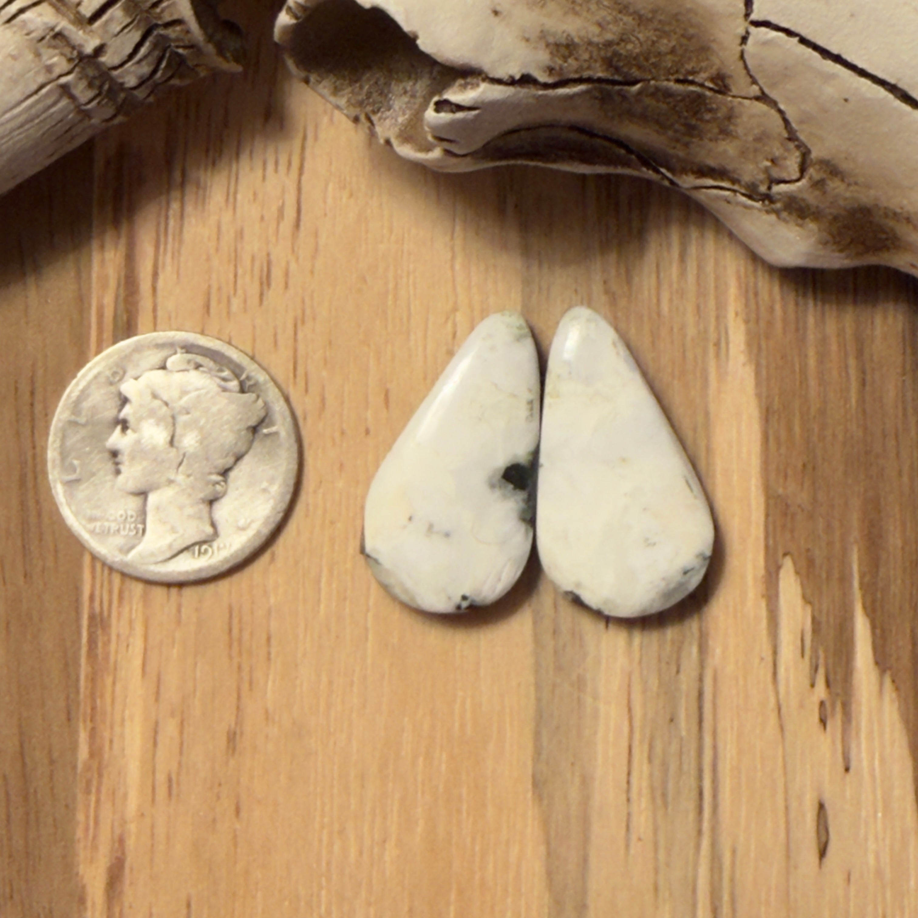 White Buffalo Matching Pair