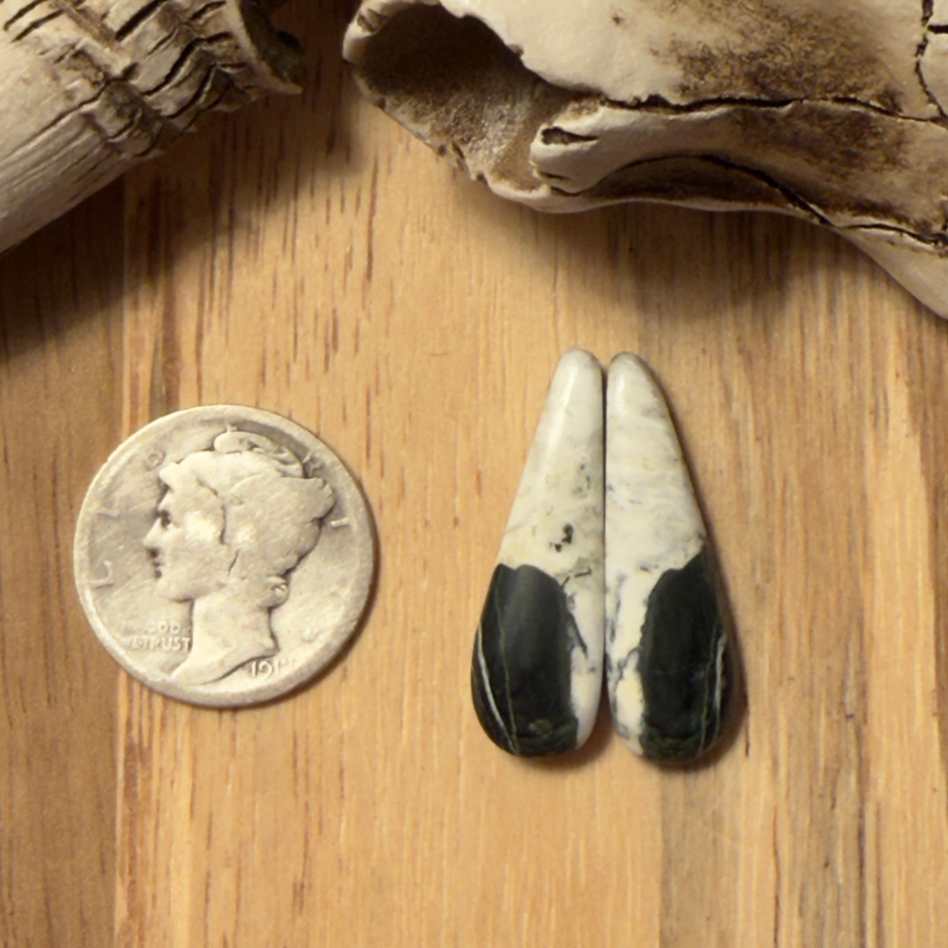 White Buffalo Matching Pair