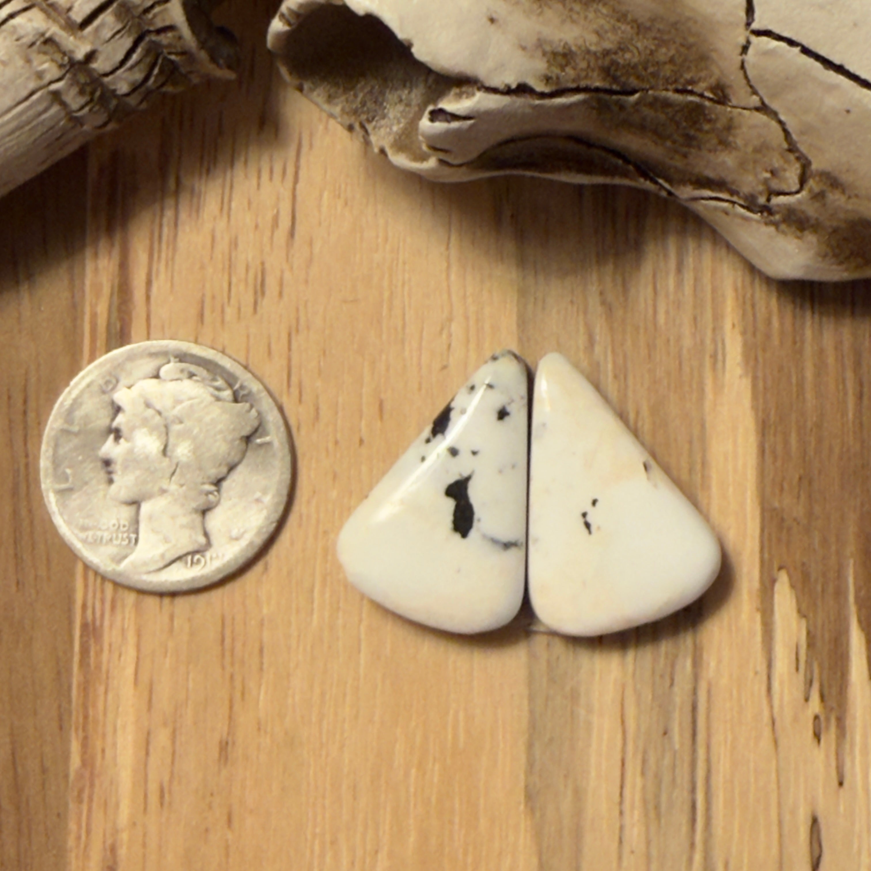 White Buffalo Matching Pair