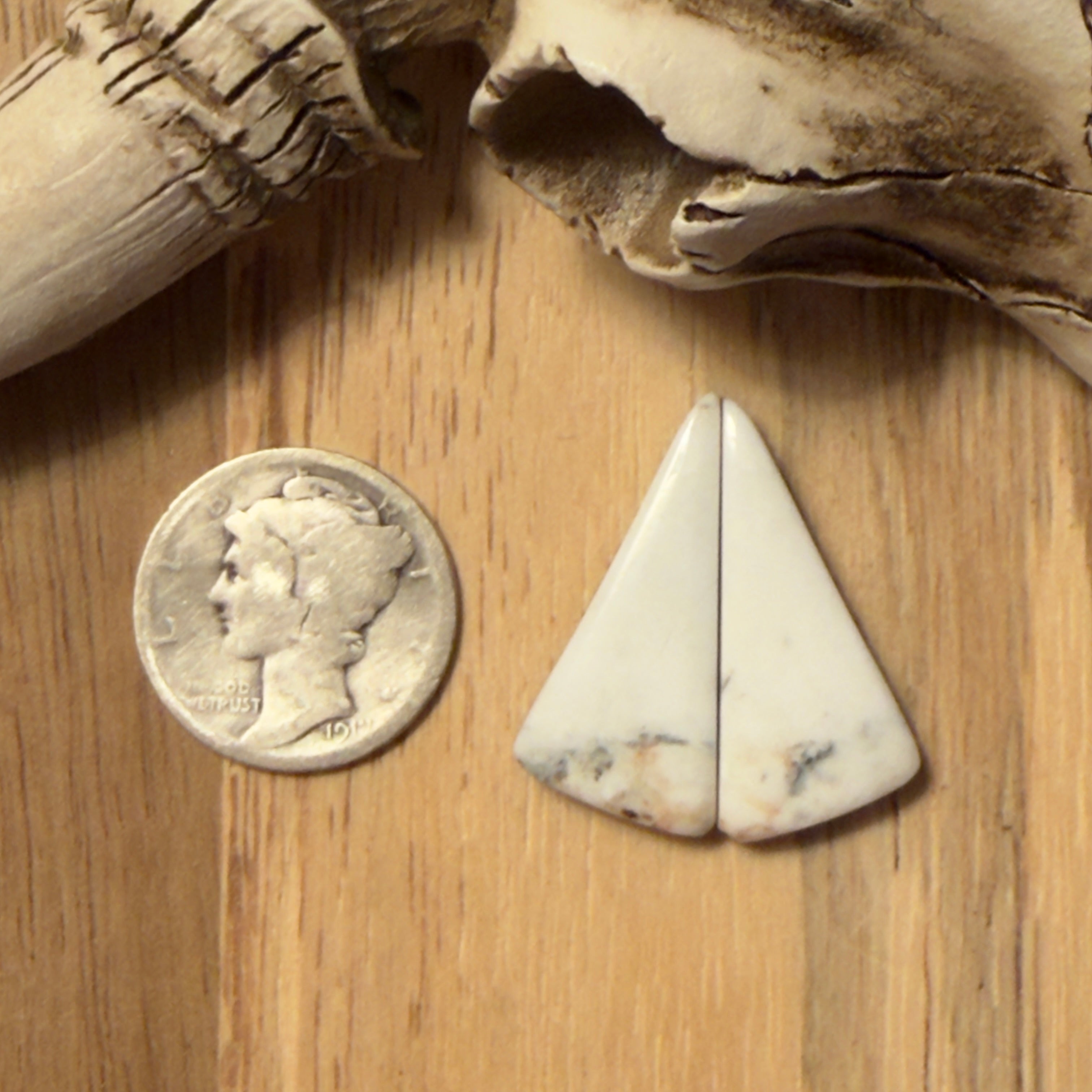 White Buffalo Matching Pair