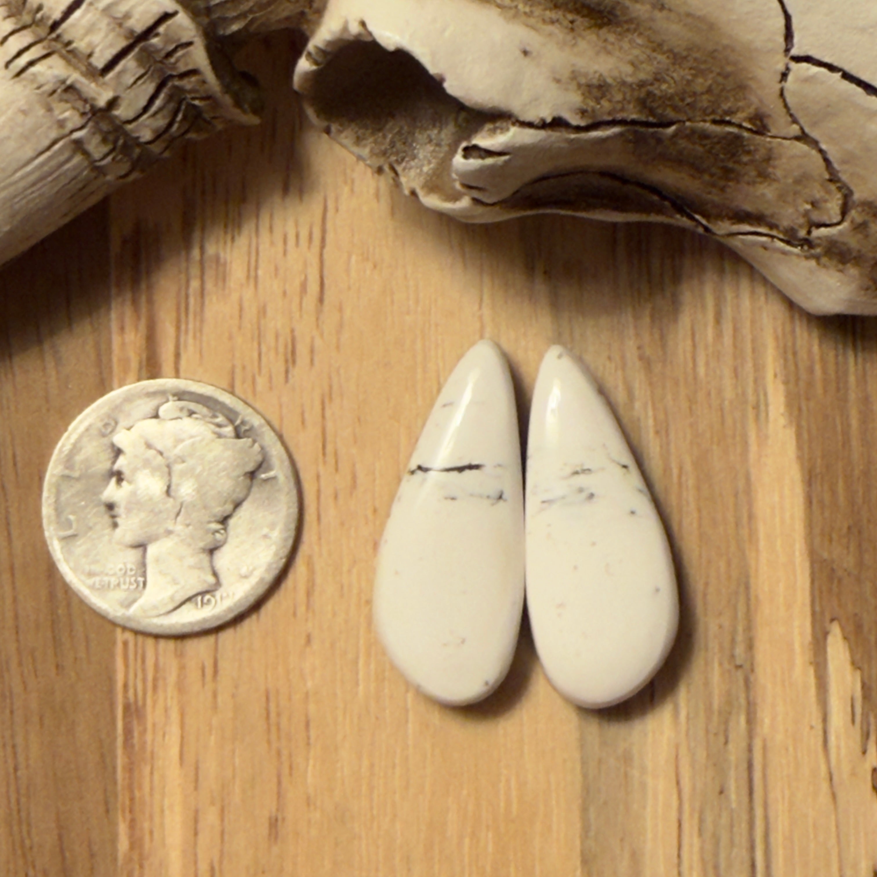 White Buffalo Matching Pair