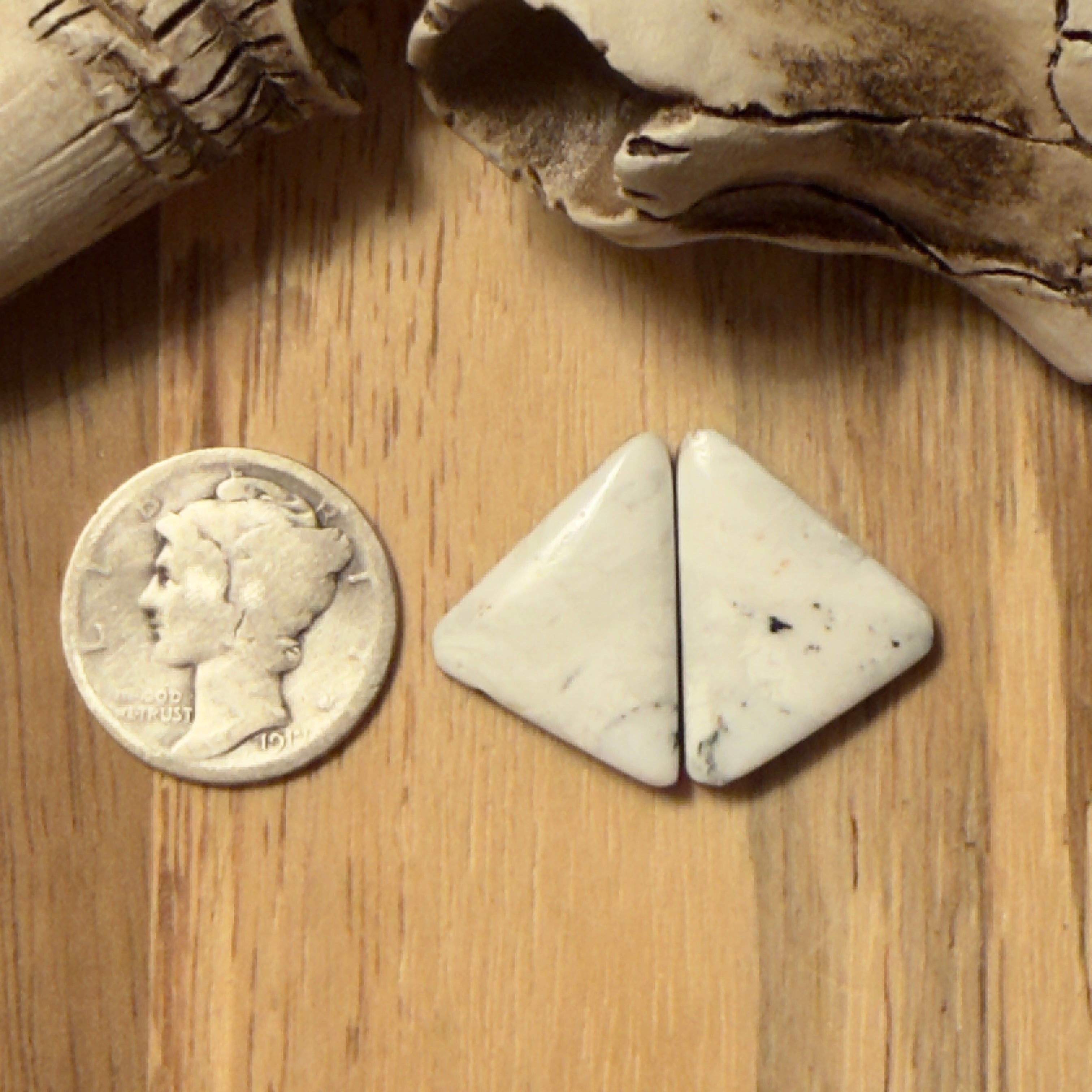 White Buffalo Matching Pair