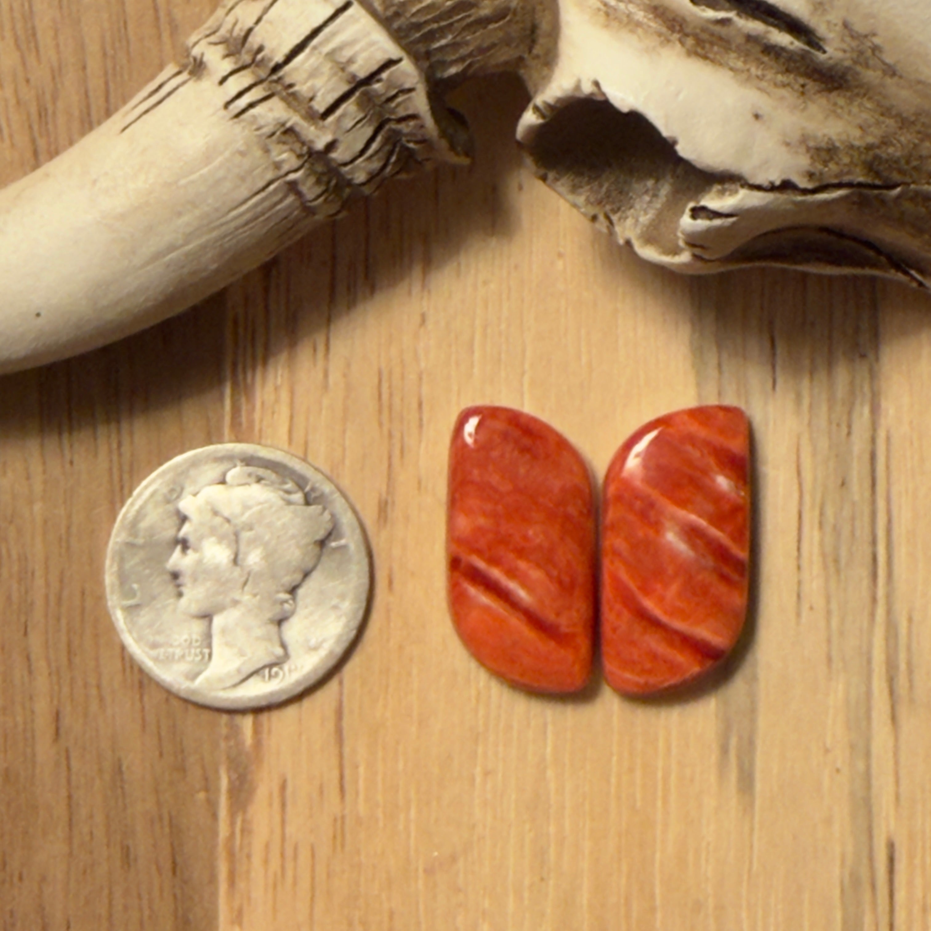 Red Spiny Oyster Matching Pair