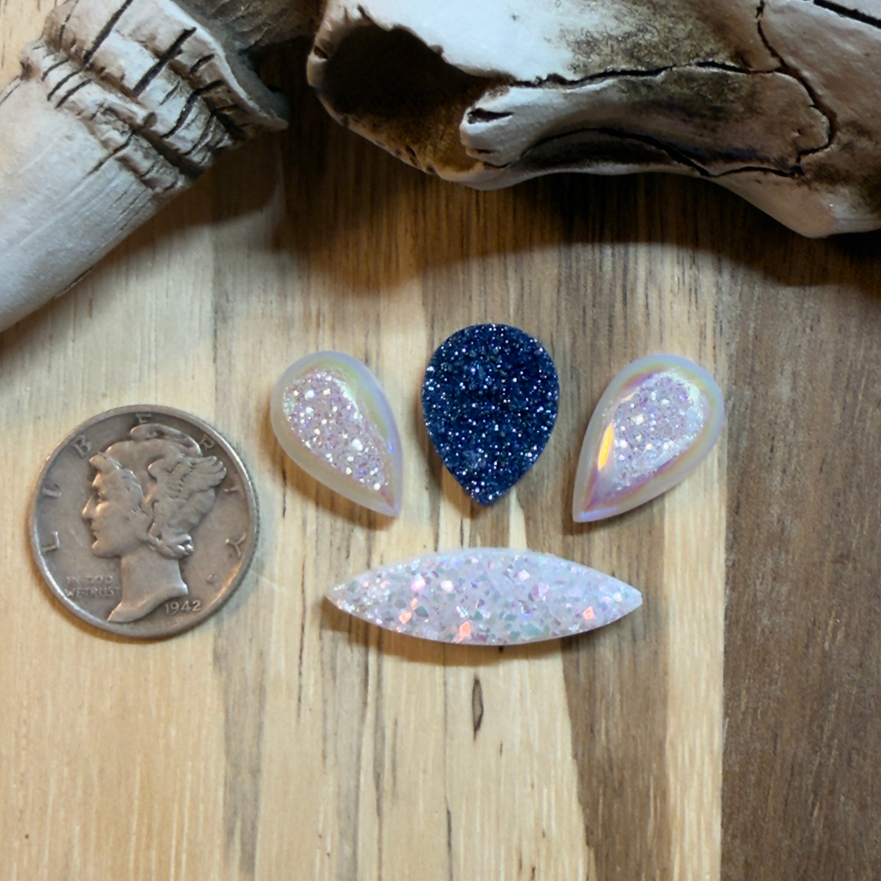 Evil Eye Druzy Set